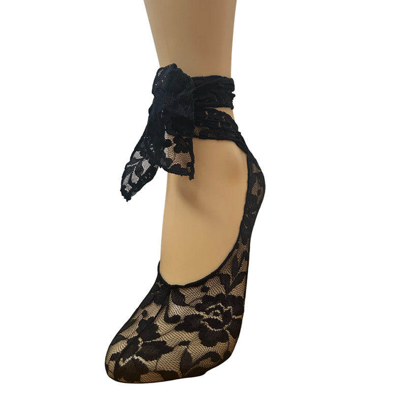 
                      
                        Memoi Dancer's Ankle Tie Lace Liner Socks
                      
                    