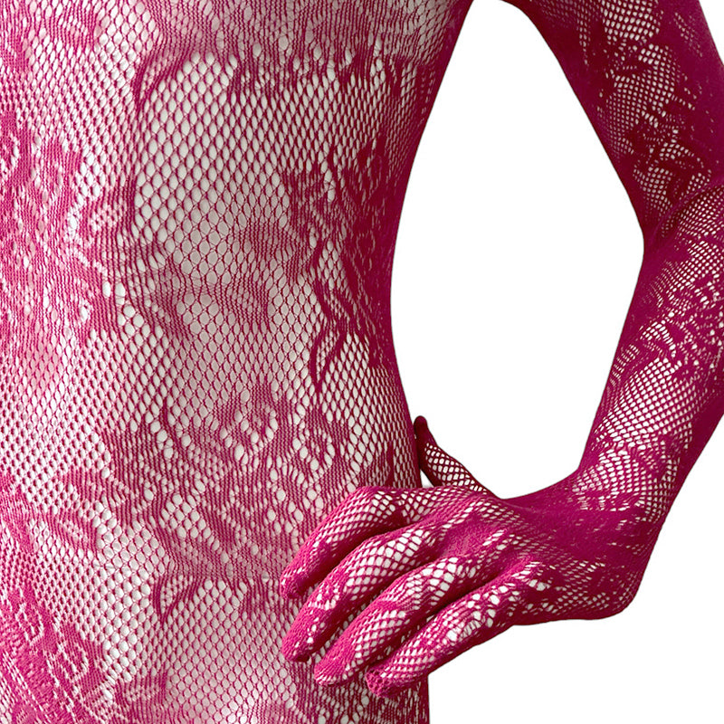 
                      
                        Chloe Gloved Footless Lace Open Back Bodystocking
                      
                    