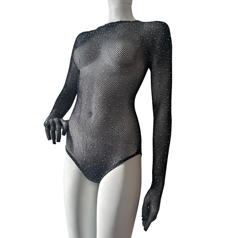 
                      
                        LYRIC Rhinestone Gloved Bodysuit
                      
                    