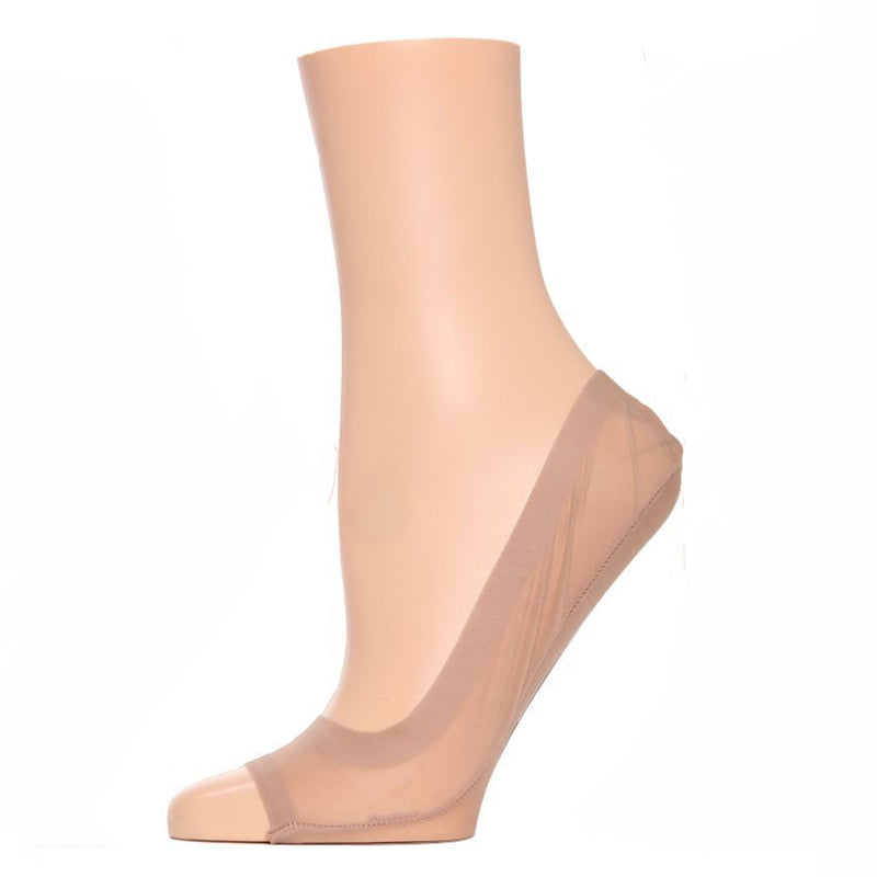Sheer Open Toe Non Slip Shoe Liners
