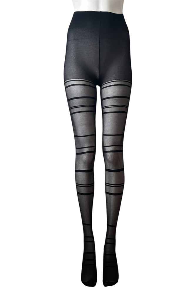 Pretty Legs Sheer Front Seam & Straps Tights