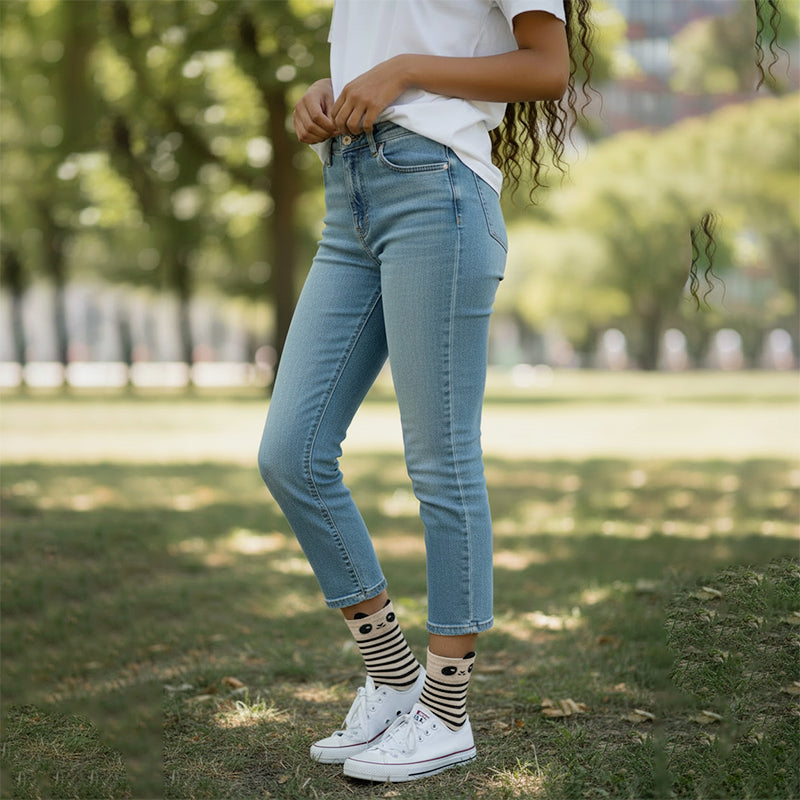 NOQ by Knittex 3D Panda Ankle Socks - LEGGSBEAUTIFUL