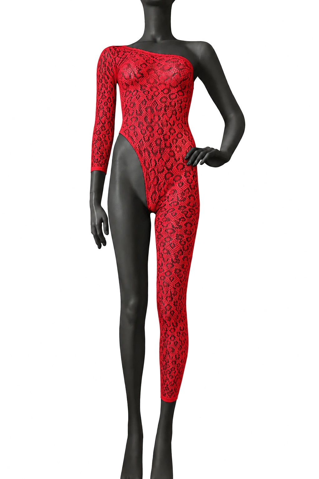 PLAYA Footless Bodystocking With One Sleeve & One Leg