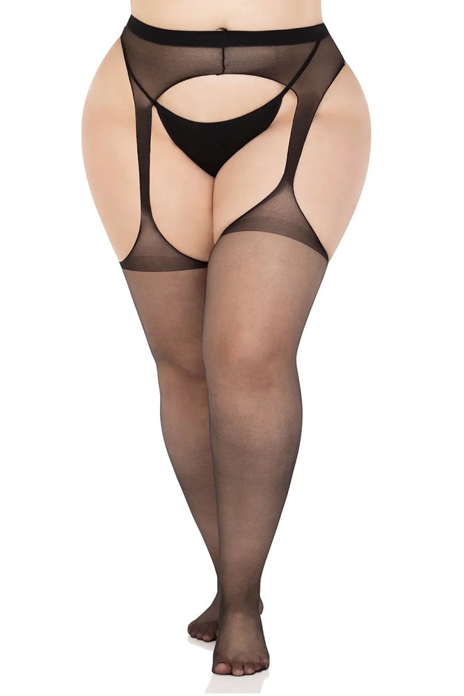 
                      
                        Leg Avenue Plus Size Sheer Suspender Tights
                      
                    