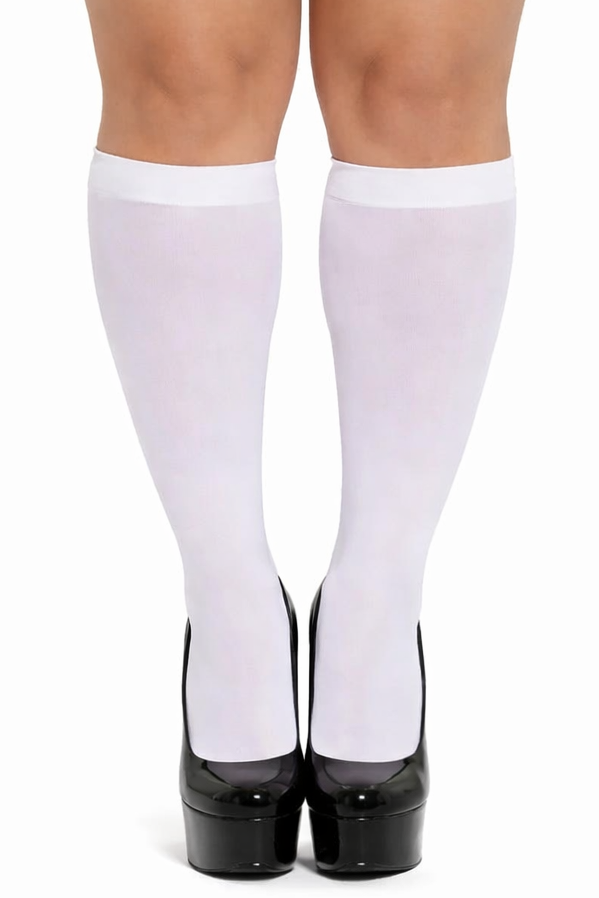 Elegant Moments Large Opaque Knee High Socks