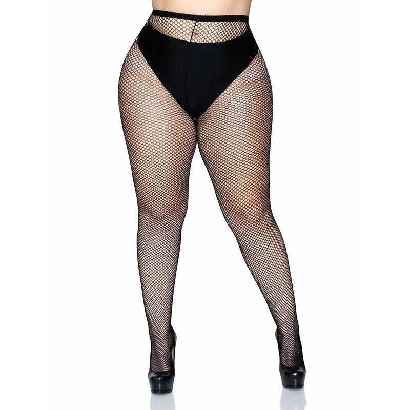 Pretty Legs Plus Size Fishnet Tights With Lycra