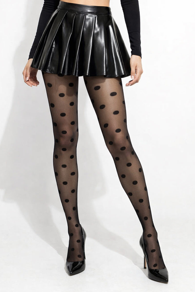 Pretty Legs Sheer Big Spot Tights