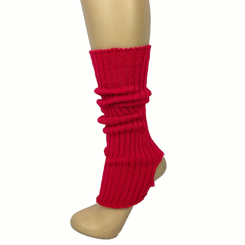 1st Positon Soft Acrylic 40cm Ribbed Stirrup Leg Warmers