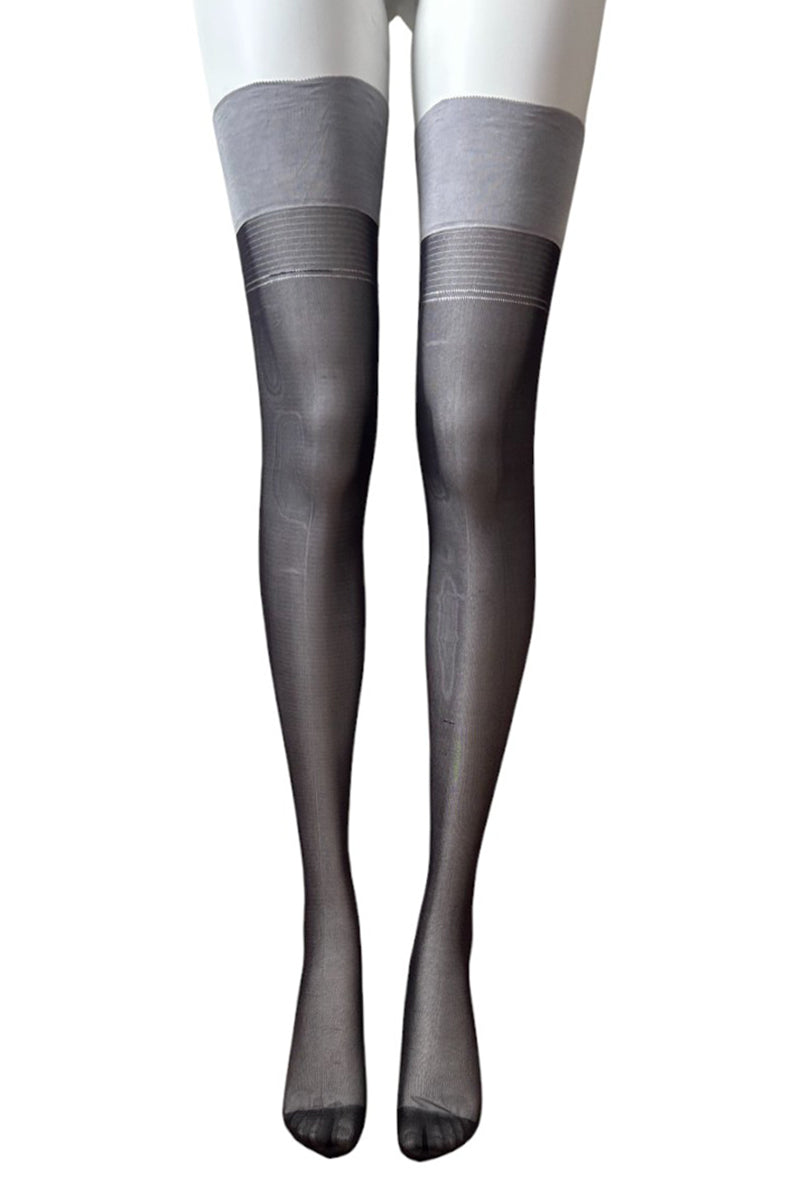 Fully Fashioned Vintage Seamed Stockings with Cuban Heel