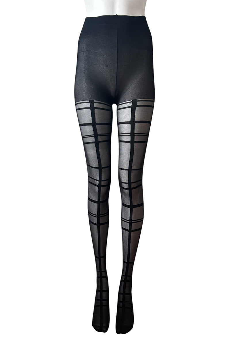 Pretty Legs Sheer Front Seam & Straps Tights