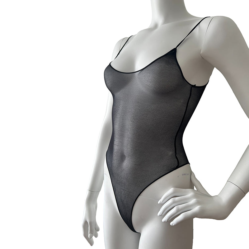 
                      
                        BARE Sheer Spaghetti Strap Bodysuit
                      
                    