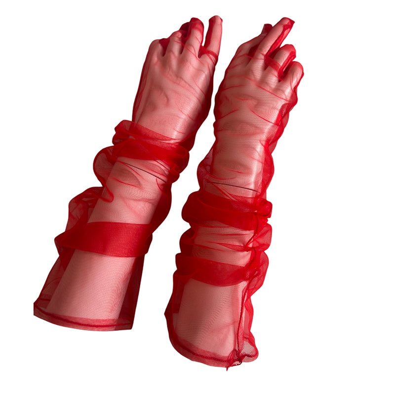 
                      
                        Long Sheer Tulle Opera Gloves
                      
                    