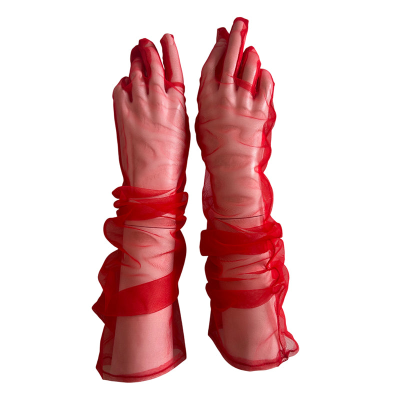 
                      
                        Long Sheer Tulle Opera Gloves
                      
                    