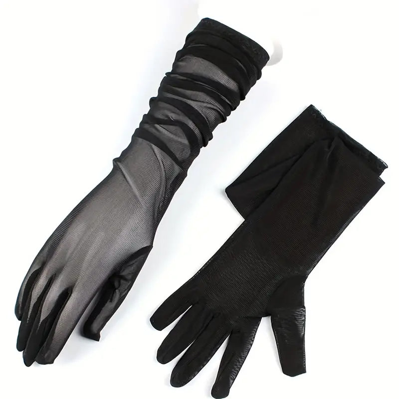 
                      
                        Long Sheer Mesh Opera Gloves
                      
                    