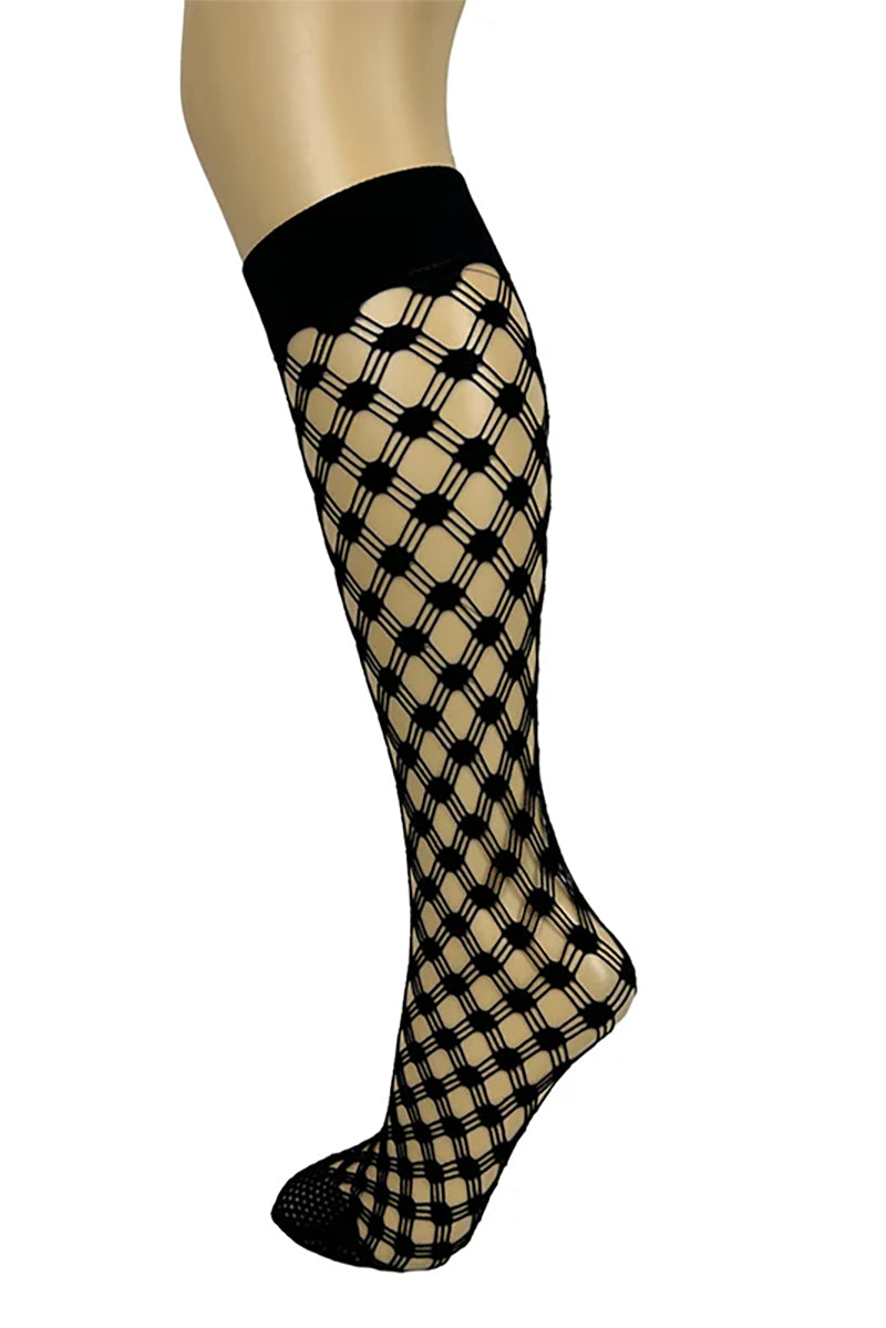 Pamela Mann Small Drill Knee High Socks - LEGGSBEAUTIFUL