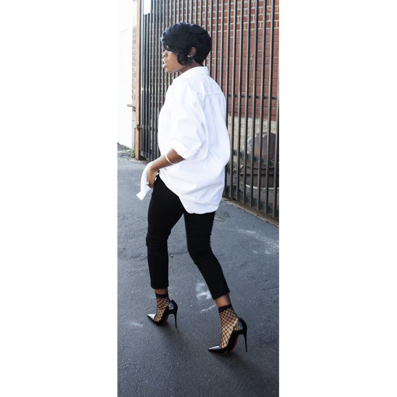 Oversized Jumbo Fishnet Ankle Socks