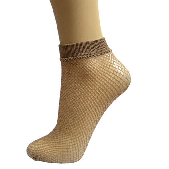 Gabriella Kabarette Low Profile Fishnet Ankle Socks