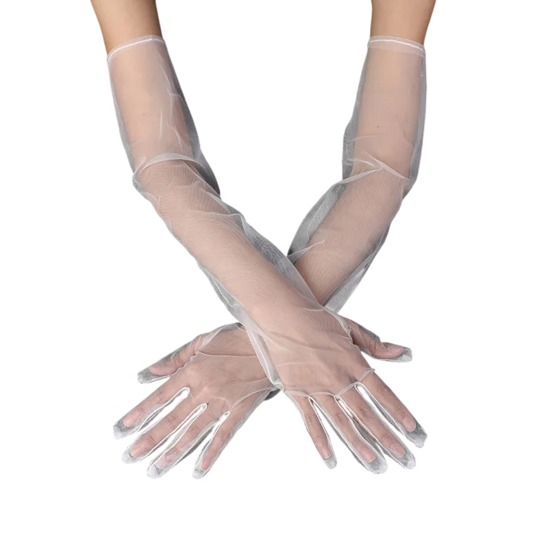 
                      
                        Long Sheer Tulle Opera Gloves
                      
                    