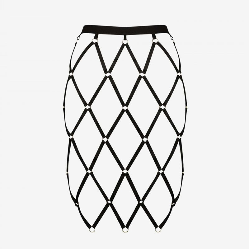 Load image into Gallery viewer, Promees Stella Elastic Strap Cage Skirt
