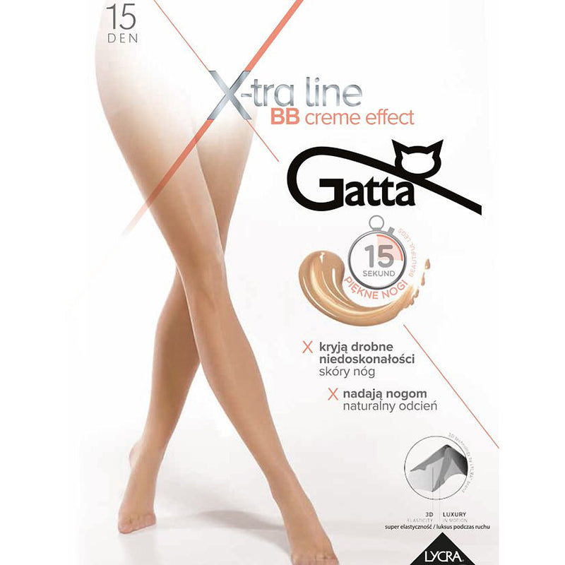 Load image into Gallery viewer, Gatta Creme Effect 15 Denier Sheer Tights
