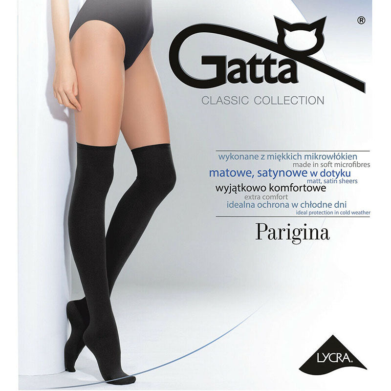 Gatta Parigina 300 Denier Opaque Over The Knee Socks-Leggsbeautiful –  LEGGSBEAUTIFUL