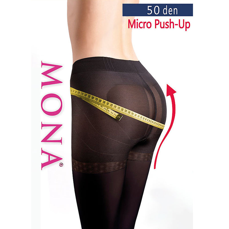 Load image into Gallery viewer, MONA Micro 50 Denier Plus Size Push Up Tights
