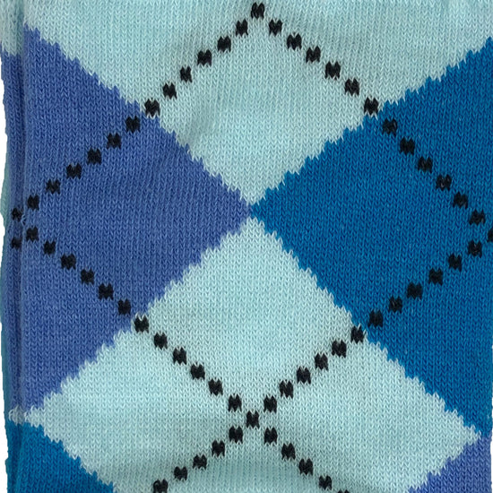 Cotton Blend Argyle Knee High Socks - Leggsbeautiful