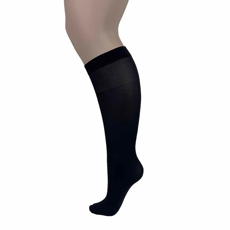 Load image into Gallery viewer, Andrea Bucci Extra Wide Comfort Top Opaque Knee Highs
