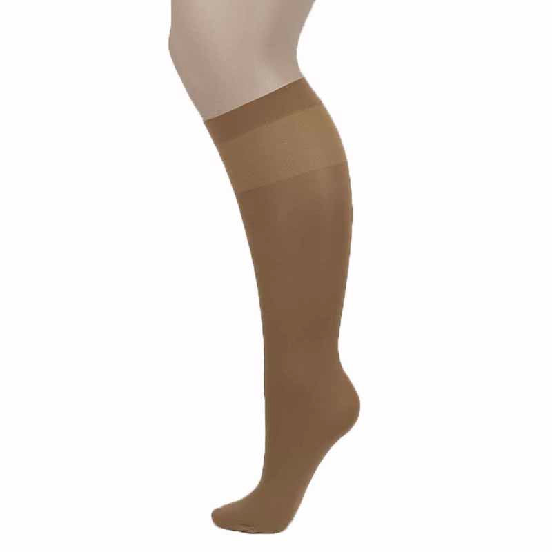 Load image into Gallery viewer, Andrea Bucci Extra Wide Comfort Top Opaque Knee Highs
