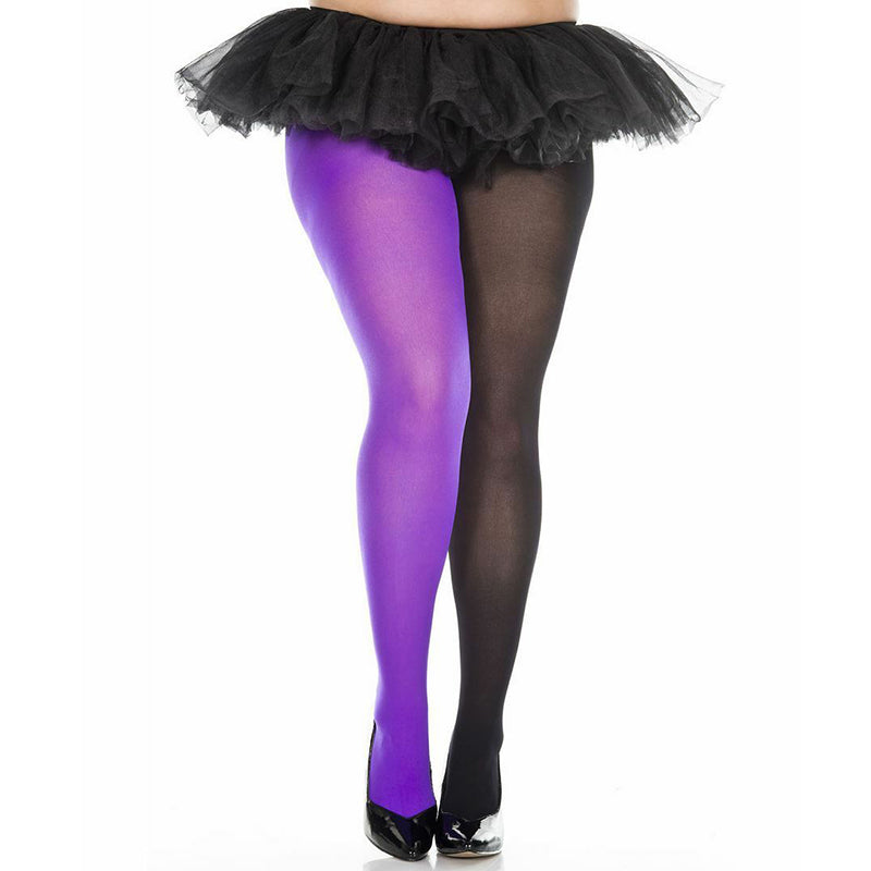 Music Legs Plus Size Opaque Jester Tights