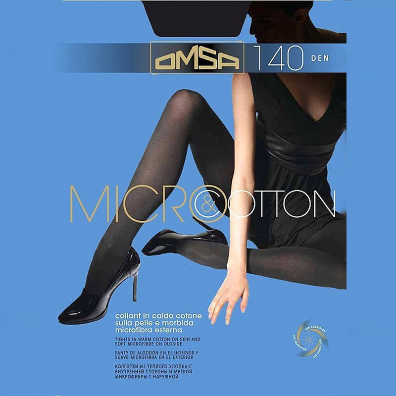 
                      
                        OMSA Velour 140 Denier Micro Cotton Blend Opaque Tights
                      
                    