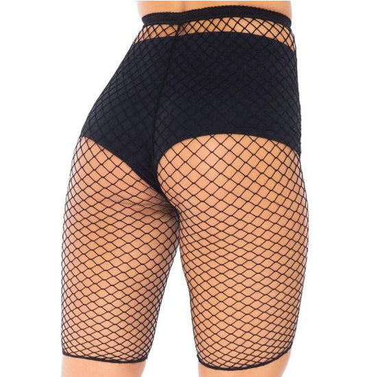 Leg Avenue Plus Size 3/4 Length Fishnet Shorts