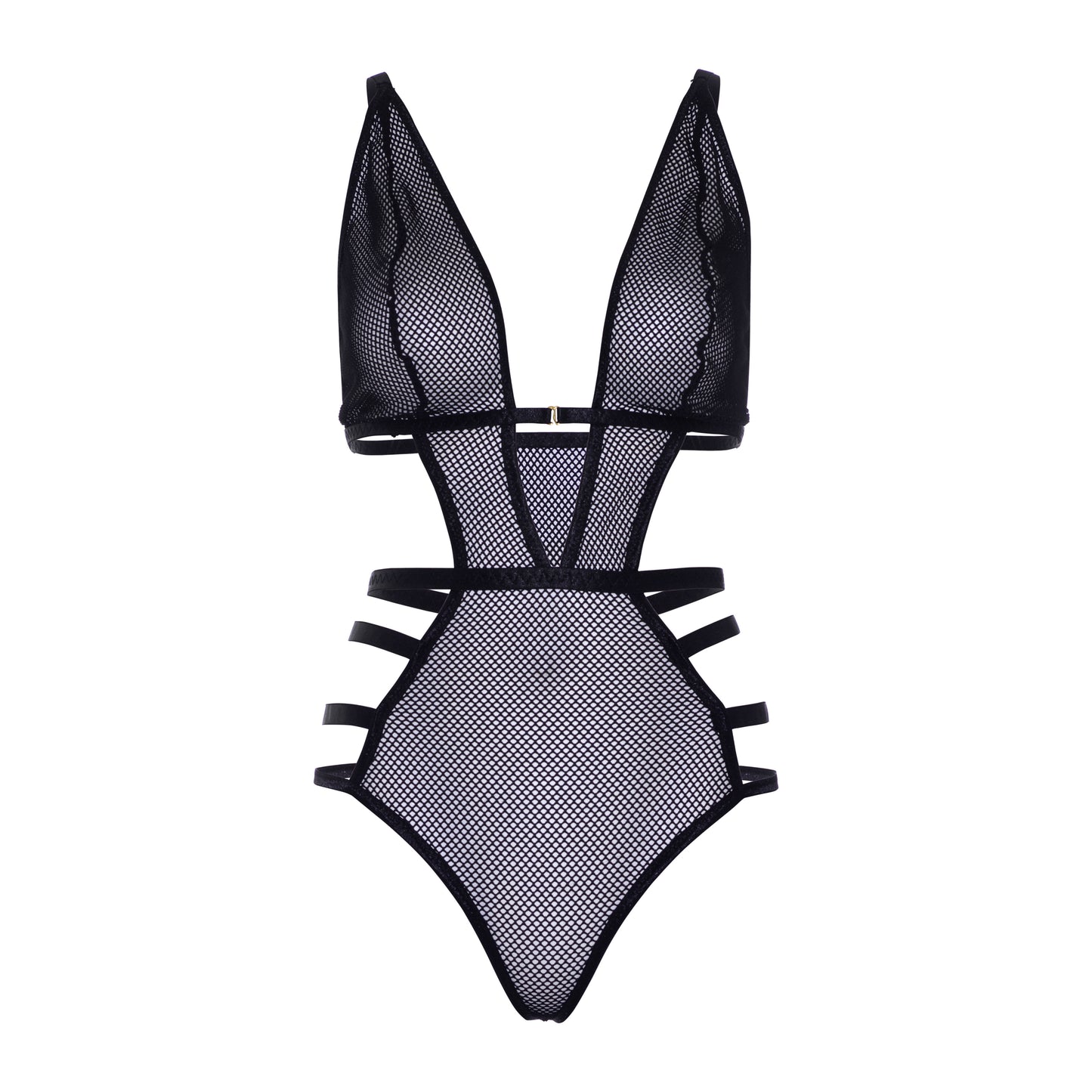 Leg Avenue Strappy Fishnet Thong Teddy