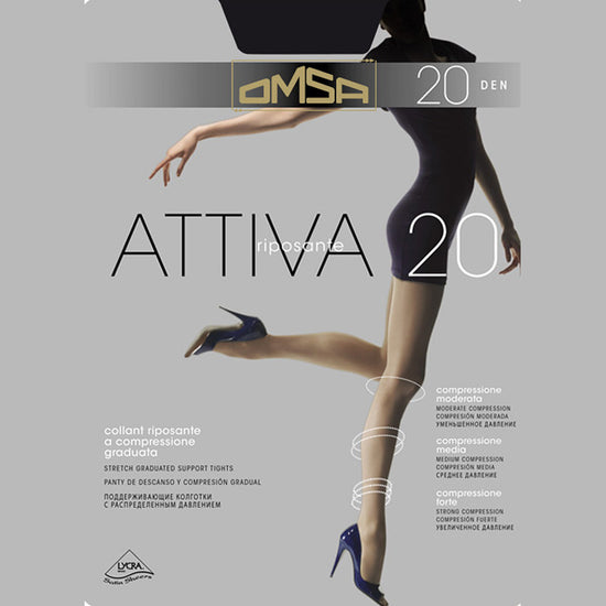 Load image into Gallery viewer, OMSA Attiva 20 Denier Support Tights
