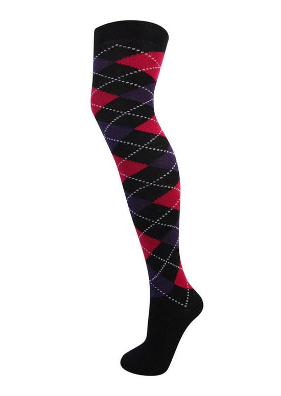 Over the knee argyle socks cheap