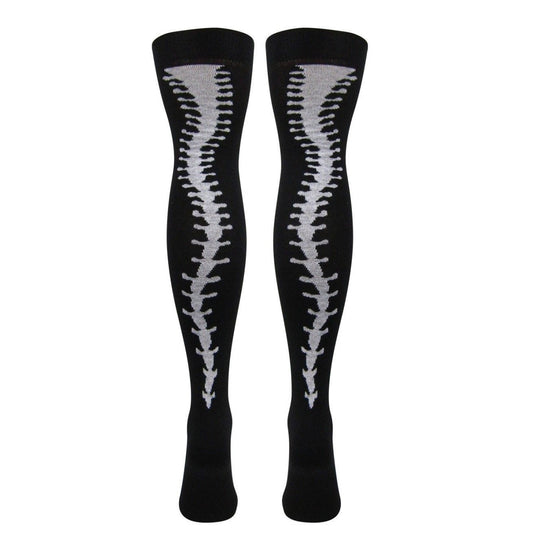 Load image into Gallery viewer, Cotton Blend Spine Over The Knee Socks - Leggsbeautiful
