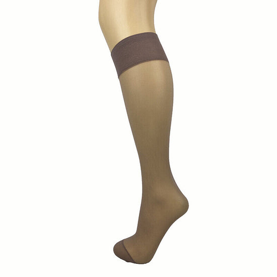 Load image into Gallery viewer, Tudorose 15 Denier Smooth Knit Knee HighSocks 3 Pair Pack
