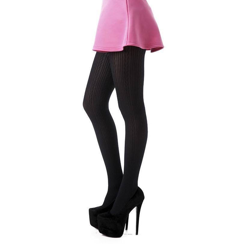 Flirt Smooth Knit Textured Opaque Tights - Leggsbeautiful