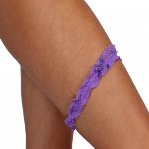 Classified Thin Lace Garter With Bow - Leggsbeautiful