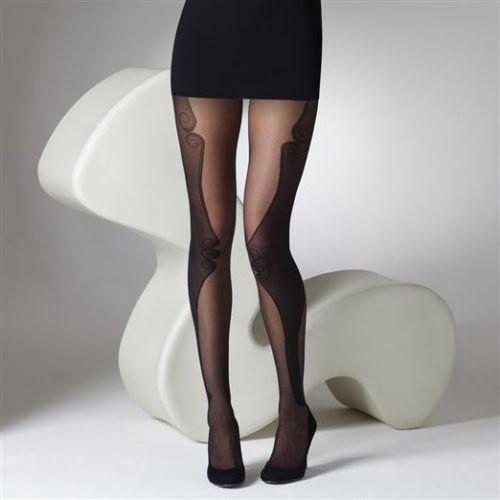 Gipsy Woman's Sheer Vixen Contour Panel Tights - Leggsbeautiful