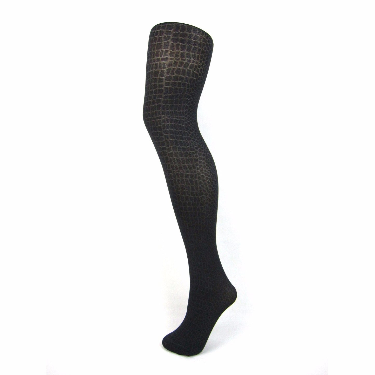 Jonathan Aston Thick Croc Knit Opaque Tights - Leggsbeautiful
