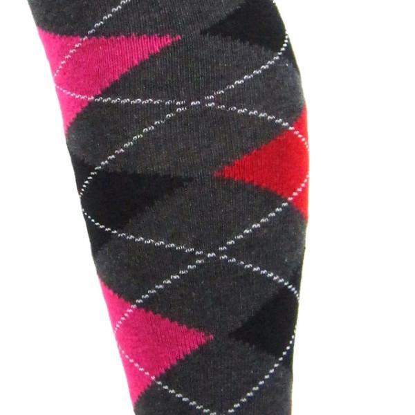 
                      
                        Cotton Blend Argyle Darks Over The Knee Socks - Leggsbeautiful
                      
                    