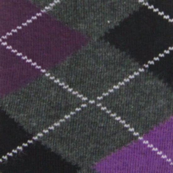 Cotton Blend Argyle Darks Over The Knee Socks - Leggsbeautiful