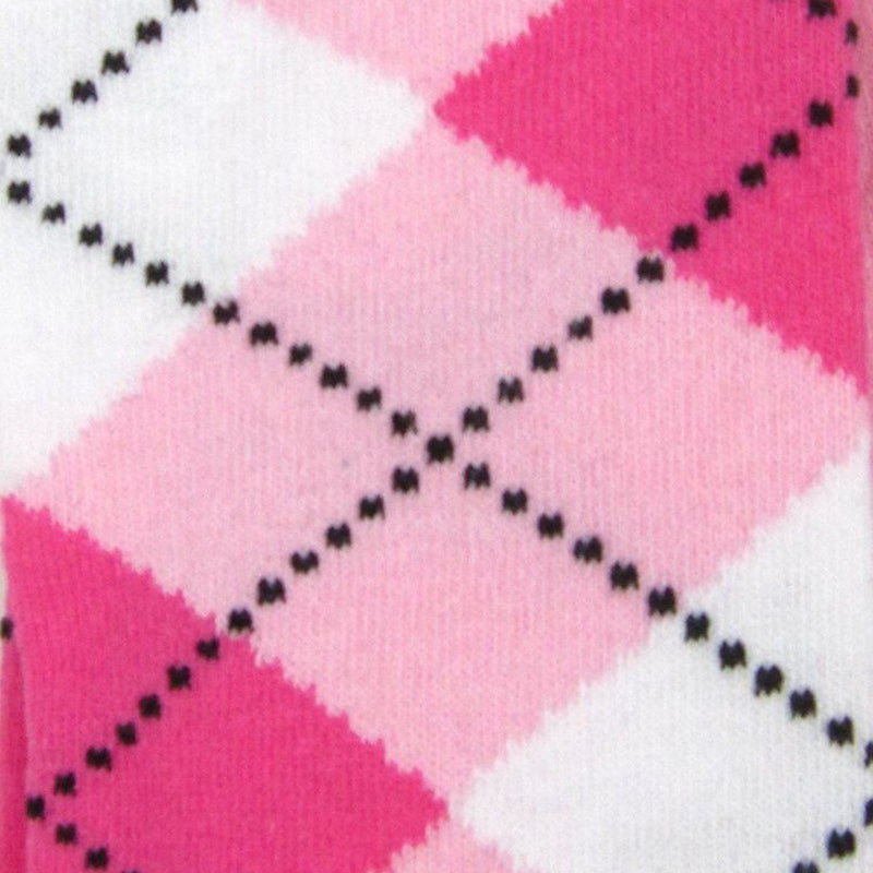 Cotton Blend Argyle Knee High Socks - Leggsbeautiful