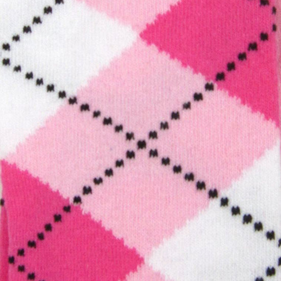Cotton Blend Argyle Knee High Socks - Leggsbeautiful