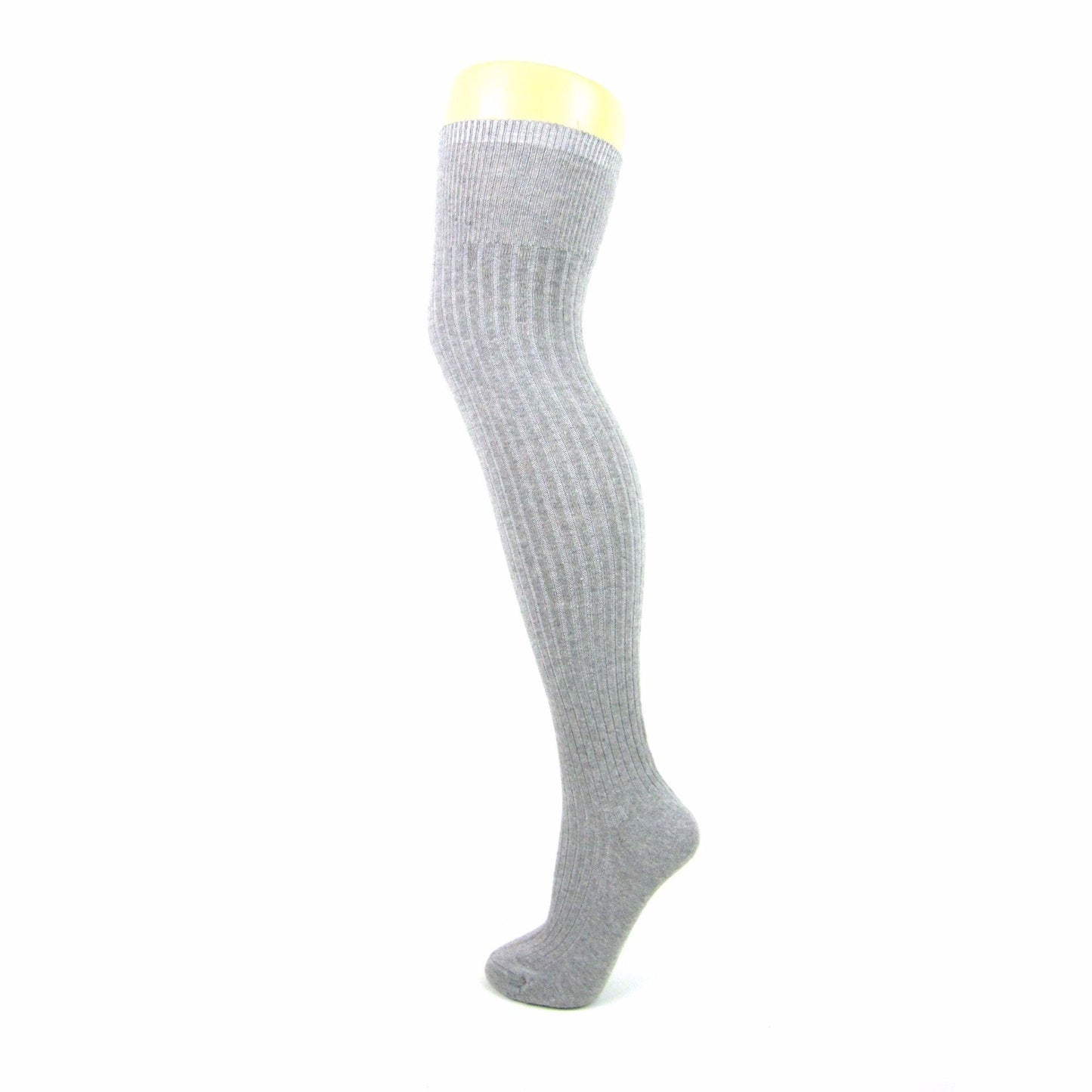 Load image into Gallery viewer, Soft Wool Blend Ribbed Knit Over The Knee Boot Socks - Leggsbeautiful
