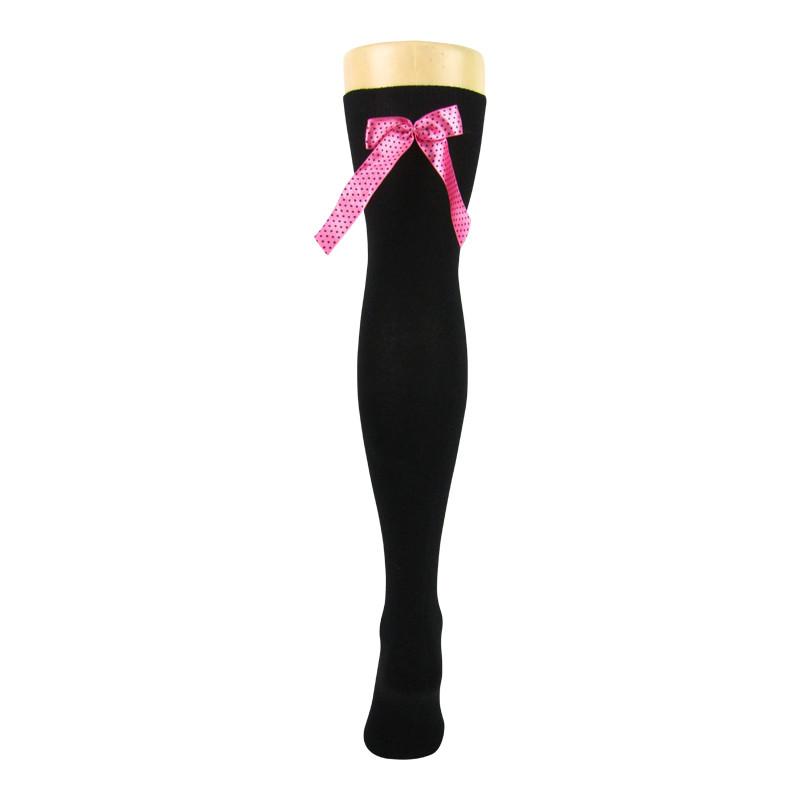 
                      
                        Cotton Blend Over The Knee Socks With Bow - Leggsbeautiful
                      
                    