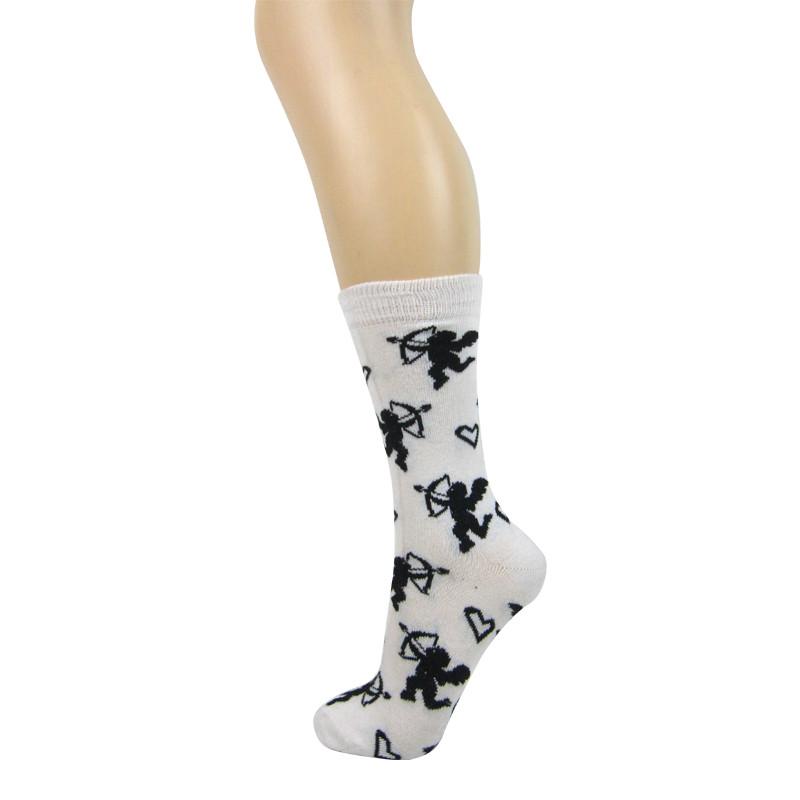Cotton Blend Cupid Ankle Socks - Leggsbeautiful