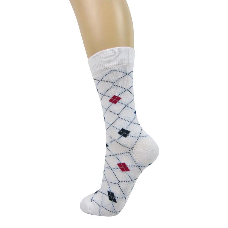 Cotton Blend Diamond Ankle Socks - Leggsbeautiful