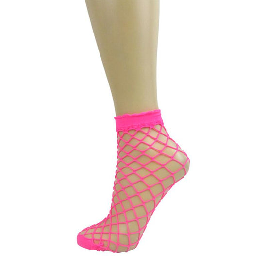 Pamela Mann oversized Jumbo Fishnet Ankle Socks - Leggsbeautiful